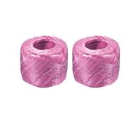 Poliestere Nylon Plastica Corda Spago Famiglia a Fasce,100m Lunghezza,Rosa 2pz