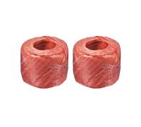 Poliestere Nylon Plastica Corda Spago Famiglia a Fasce,100m Lunghezza,Rosso 2pz