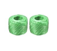Poliestere Nylon Plastica Corda Spago Famiglia a Fasce,100m Lunghezza,Verde 2pz