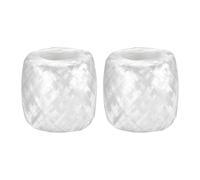 Poliestere Nylon Plastica Corda Spago Famiglia a Fasce,250m Lunghezza,Bianco 2pz