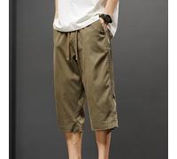 Poliestere Seven Point Pantaloni Uomo Casual Grigio Marrone (Marrone L)