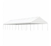 Polietilene Outdoor Canopy Tent, bianco, 20,07 x 5,88 x 3,75 m, Heavy Duty Gazebo for Patio, Sun Shade, Party, Campeggio, Easy Pop Up Shelter