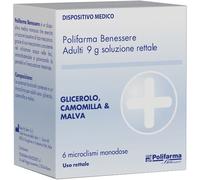 POLIFARMA BENESSERE Srl MICROCLISMA RETTALE GLICEROLO BENESSERE 6 PEZZI 9 G