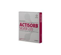 Polifarma MEDICAZIONE IN CARBONE ATTIVO CON ARGENTO ACTISORB SILVER 10,5X10,5 CM 3 PEZZI