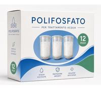 Polifosfato per Dosatore Acqua - 12 Ricariche Universali Anticalcare per Caldaia, Scaldabagno e Impianti Idraulici - Protezione dal Calcare e Maggiore Efficienza