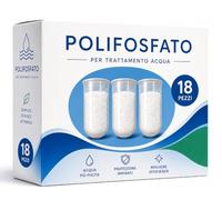 Polifosfato per Dosatore Acqua Potabile - Ricariche Anticalcare in Cristalli - Confezione da 18 Pezzi - Protezione Caldaie, Scaldabagni e Impianti Idrici