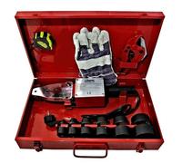 POLIFUSORE SALDATORE 2300W 6 MATRICI PER SALDATURA TUBI PLASTICA PVC PVDF