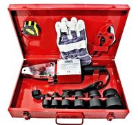 POLIFUSORE SALDATORE CON 6 MATRICI PER SALDATURA TUBI PLASTICA PVC E ACCESSORI