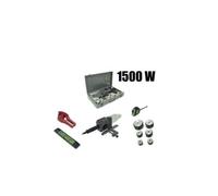 Polifusore/Saldatore per tubi in polipropilene 1500W con 6 matrici e accessori
