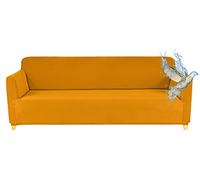 Poligino Copridivano 3 posto, copridivano impermeabile estensibile, protege divani con braccioli, giallo