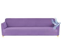 Poligino Copridivano 4 Posti con Braccioli | Copri Divano Impermeabile | Elasticizzato | AntiGraffio Gatto | Universale | Copridivano Indispensabile per Animali Domestici (4 Posti, Lilla)