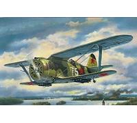 Polikarpov I-153 Chaika WWII Soviet Biplane Fighter 1:72 ICM72074 - icm modellis