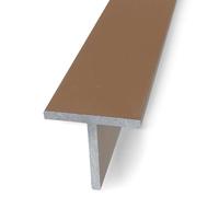 POLIMARK GROUP Profili a T in alluminio anodizzato mm. 20x20x2 Lunghezza 2 metri - Color Bronzo resistente e versatile per progetti creativi fai da te e artigianato