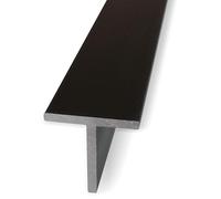 POLIMARK GROUP Profili a T in alluminio anodizzato mm. 20x20x2 Lunghezza 2 metri - Color Nero resistente e versatile per progetti creativi fai da te e artigianato