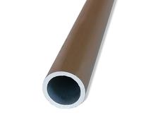 POLIMARK GROUP Profili tondi estrusi in alluminio anodizzato mm. 20x1 Lunghezza 2 metri - Color Bronzo resistente e versatile per progetti creativi fai da te e artigianato
