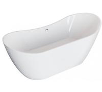 Polimat Abi vasca da bagno freestanding 180x80 cm ovale bianco 00039
