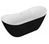 Polimat Abi vasca da bagno freestanding 180x80 cm ovale bicolore 00044