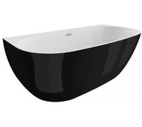 Polimat Risa vasca da bagno a parete 160x80 cm ovale bicolore 00478