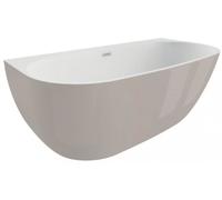 Polimat Risa vasca da bagno a parete 160x80 cm ovale bicolore 00481
