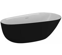 Polimat Shila vasca da bagno freestanding 170x85 cm ovale bicolore 00345