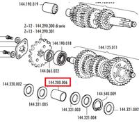 Polini Distanziale Albero Secondario Xp65r