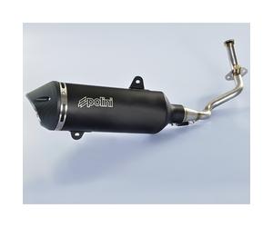 Polini Escape Completo Per Maxi-Scooter, Inox, Silenziatore In Alluminio