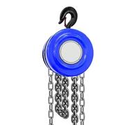 Polipasto de cadena manual de alta resistencia de 3 toneladas - Polipasto de cadena manual de 3 m con ganchos dobles. Diseño de acero resistente para elevación en almacenes y talleres. Fiable y resi