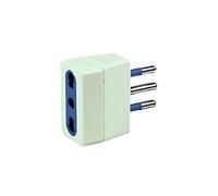 Poliplast ADATTATORE RIDUTTORE SEMPLICE SPINA 16A PRESA 10A / 16A BIANCO