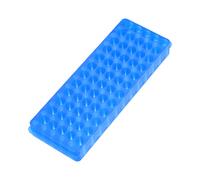Polipropilene Test Tubo Rack Doppio Pannello 60 Foro per 0.5ml 2ml Blu 2pz