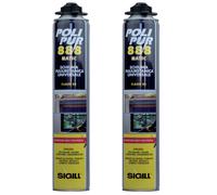 Polipur 888 Schiuma Poliuretanica Monocomponente Isolamento 2 Pezzi