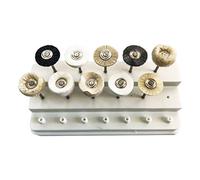 Polirapid - Set di pennelli tondi per lucidatura in miniatura, confezione da 10 pezzi