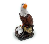Poliresina Figura Aquila Con Bebé Testa Bianca Animale Statua Decorativa Di