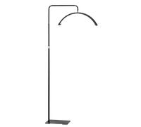 POLIRONESHOP MOMO MX6 Lampada ad arco mezzaluna per extension ciglia tattoo da terra (Nero)