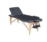 Polironeshop Venere lettino in legno pieghevole per massaggi estetista tattoo (Grigio)