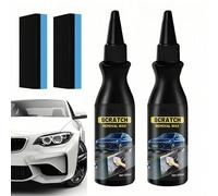 Polish Auto Rimuovi Graffi,100ml Rimuovi Graffi Auto,2 PCS Cera Car Professionale,Polish Auto Stripe,with 2 Wipe Sponge,Pasta Abrasiva per Carrozzeria