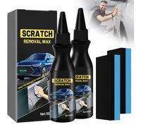 Polish Auto Rimuovi Graffi, 2 Pezzi Rimuovi Graffi Auto, Cera Auto Professionale con Wipe Sponge, Pasta Abrasiva per Carrozzeria, Lucidante A-uto per Righe Della Carrozzeria