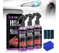 Polish Auto Rimuovi Graffi, 2025 New Polish Auto, High Protection Spray 3 in 1, Nano Ceramic Rivestimento Spray, Nano spray Riparagraffi Carease Applicabile a tutti i Modelli (3PCS)