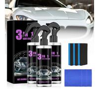 Polish Auto Rimuovi Graffi, 2025 Nuova Micro-Ceramic Coating Spray, 3 in 1 Spray Per Riparazione Graffi Auto, Soluzione per la Rimozione dei Graffi per Veicolo, Ridona Colore Alla Vernice (3Pcs)