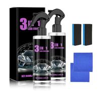 Polish Auto Rimuovi Graffi, 2025 Nuova Polish Auto, High Protection Spray 3 in 1, Nano Ceramic Rivestimento Spray, Nano spray Riparagraffi Carease Applicabile a tutti i Modelli (2PCS)