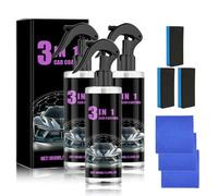 Polish Auto Rimuovi Graffi, 2025 Nuova Polish Auto, High Protection Spray 3 in 1, Nano Ceramic Rivestimento Spray, Nano spray Riparagraffi Carease Applicabile a tutti i Modelli (3PCS)