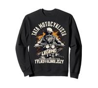 Polish Biker Dad Tata Motocyklista Prezent Dzien Ojca Motor Felpa