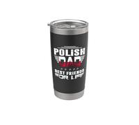 Polish Dad Best Friends For Life Funny For Fathers Daddy Bicchiere termico in acciaio inox doppia parete