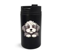 Polish Lowland Kawaii Style Puppy tazza da viaggio, bicchiere da viaggio, tazza da caffè isolata, tazza portatile