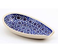 Polish Pottery Spoon Rest From Zaklady Ceramiczne Boleslawiec #1015-120 Traditional Pattern by Polish Pottery Market