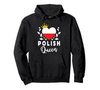 Polish Queen Poland Flag Proud Polish Woman Felpa con Cappuccio