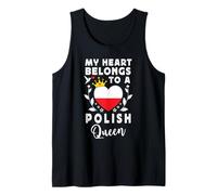 Polish Queen Polish Wife Girlfriend Poland Flag Canotta