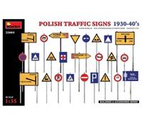 Polish Traffic Signs 1930-40 Diorama 1:35 Plastic Model Kit MINIART