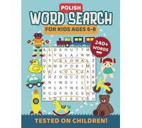 Polish Word Search for Kids Ages 6-8: 40 Engaging Puzzles with Coloring Pictures for Bilingual Children