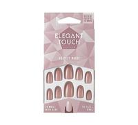 Polished Colour 24 Nails With Glue Oval Velvet Nude