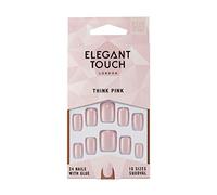 Polished Colour 24 Nails With Glue Squoval Think Pink